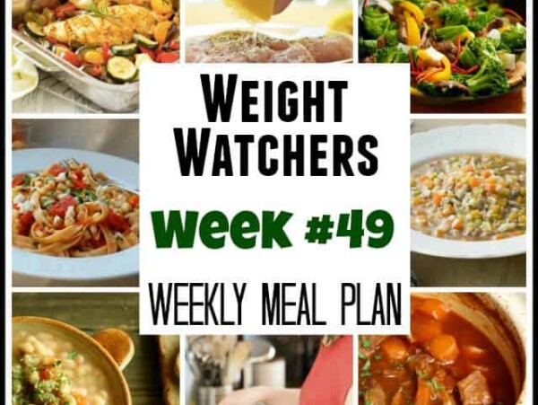 Weight Watchers Weekly Meal Plan #49