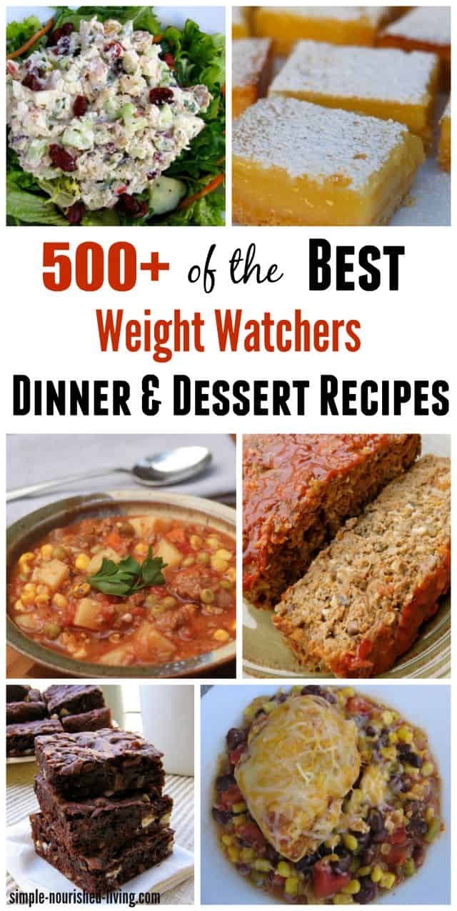 500 Best Weight Watchers Recipes Dinner and Desserit