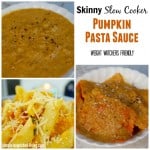 Skinny Slow Cooker Pumpkin Pasta Sauce - 3 Weight Watchers SmartPoints