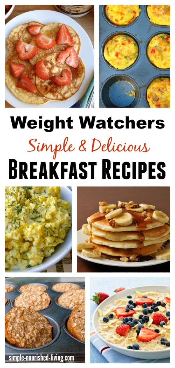 Weight Watchers Breakfast Recipes with Points Plus Values