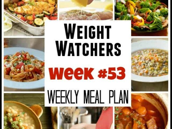 Weight Watchers Weekly Menu Week 53 with recipes and points plus values