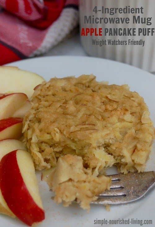 Weight Watchers 20 Minute Lunches Microwave Apple Pancake Puff 4 Points Plus