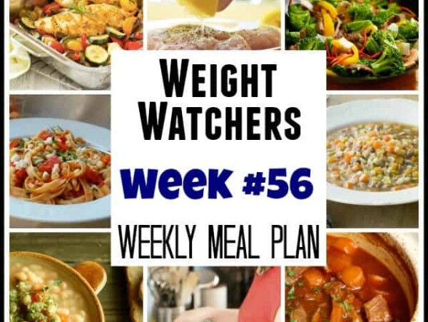 Weight Watchers Weekly Meal Plan Week 56