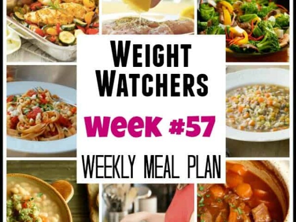 Weight Watchers Weekly Meal Plan Menu 57