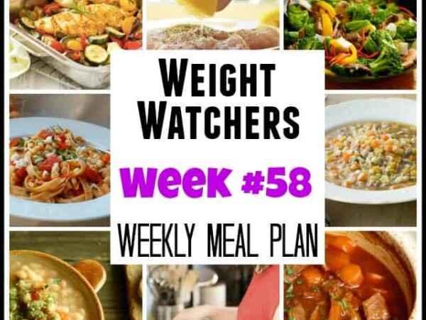 Weight Watchers Weekly Meal Plan Week 57