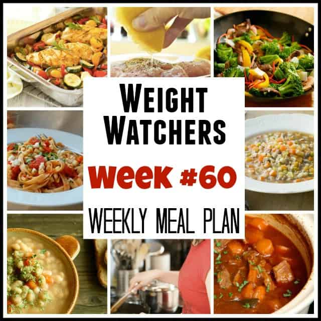 Weight Watchers Weekly Meal Plan 60 with SmartPoints