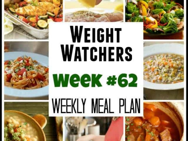 Weight Watchers Weekly Meal Plan 62 SmartPoints