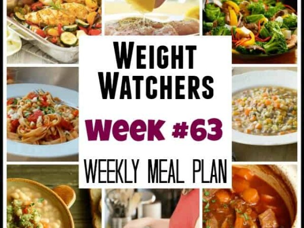 Weight Watchers Weekly Meal Plan 63 SmartPoints