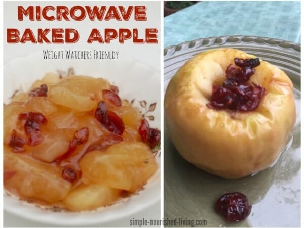 Weight Watchers Microwave Baked Apple Recipe - 2 SmartPoints
