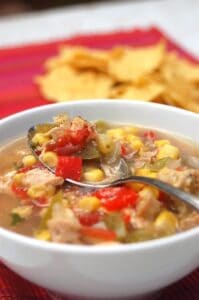 Slow Cooker Southwest Chicken Soup | Simple Nourished Living