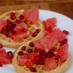 Weight Watchers Whole Grain Waffles with Orange and Pomegranate