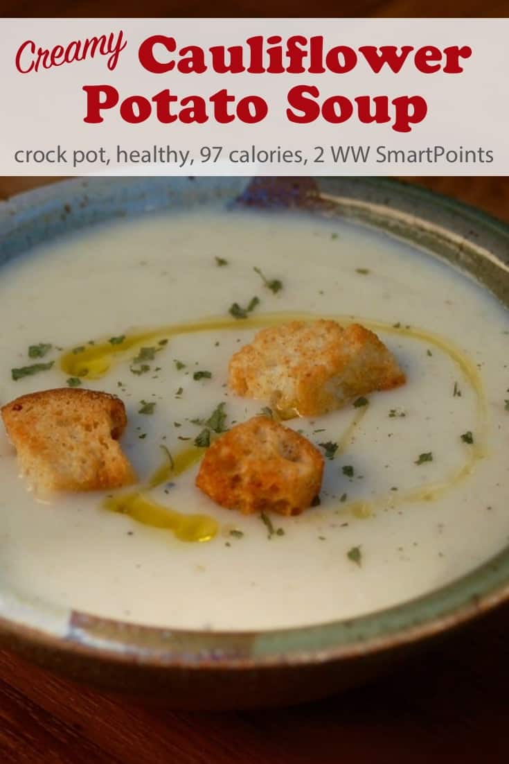 crock pot creamy cauliflower potato soup