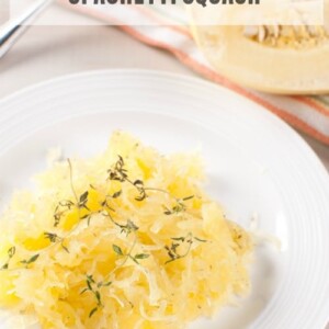 Weight Watchers Simple Slow Cooker Spaghetti Squash - Zero WW SmartPointsPlus