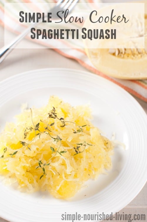 Simple Slow Cooker Spaghetti Squash Weight Watchers Recipe SmartPoints Plus
