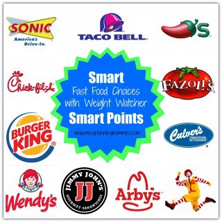 Smart Points Fast Food Choices 10 SmartPoints or Less Meal Planning Mommies
