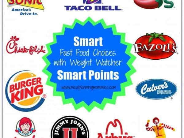 Smart Points Fast Food Choices 10 SmartPoints or Less Meal Planning Mommies