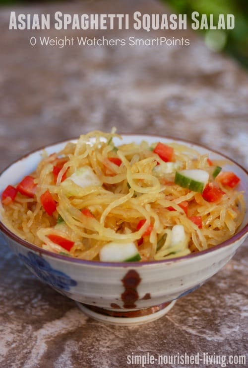 Easy Healthy Asian Spaghetti Squash Salad Recipe 0 Weight Watchers SmartPoints
