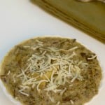 Skinny Slow Cooker Spinach Artichoke Dip Soup for Weight Watchers