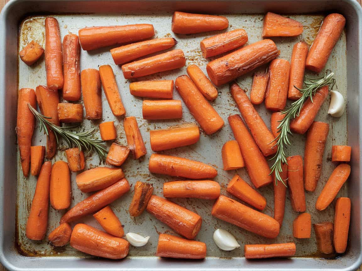 carrots on sheet pan 