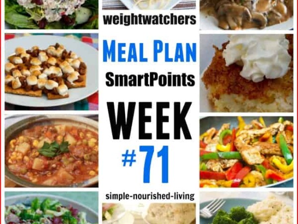 Weight Watchers Weekly Meal Plan 71 SmartPoints