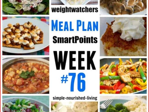 Weight Watchers Weekly Meal Plan 76