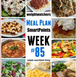 Weight Watchers Dinner Meal Plan SmartPoints