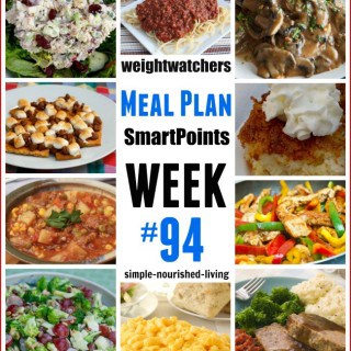 WW Weekly Dinner Meal Plan 94 Freestyle SmartPoints