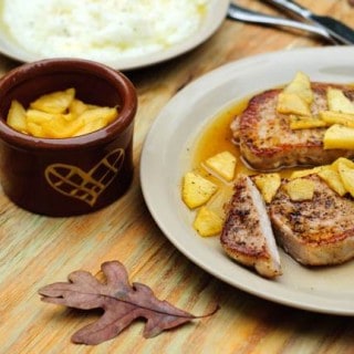 Easy Healthy Recipe for Oven Baked Pork Chops with Apples