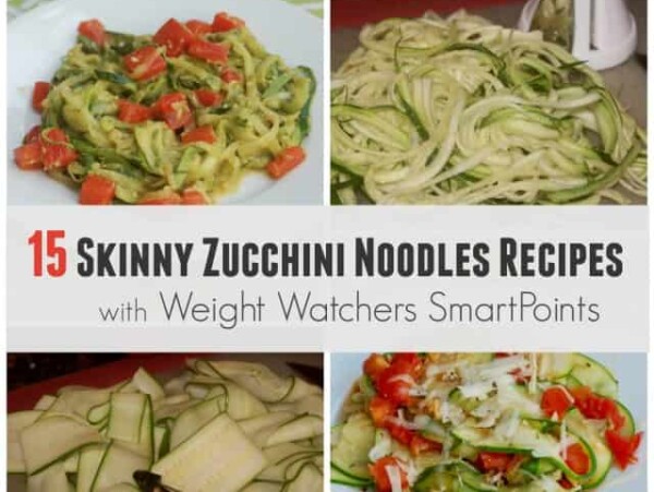 skinny zucchini noodles recipes weight watchers smart points plus