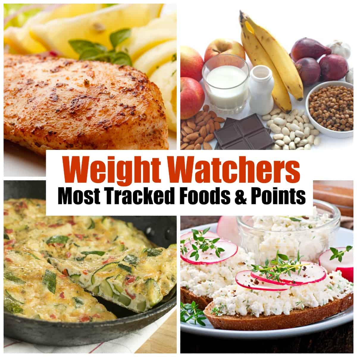 Weight Watchers Top 100 Most Tracked Foods Smart Points