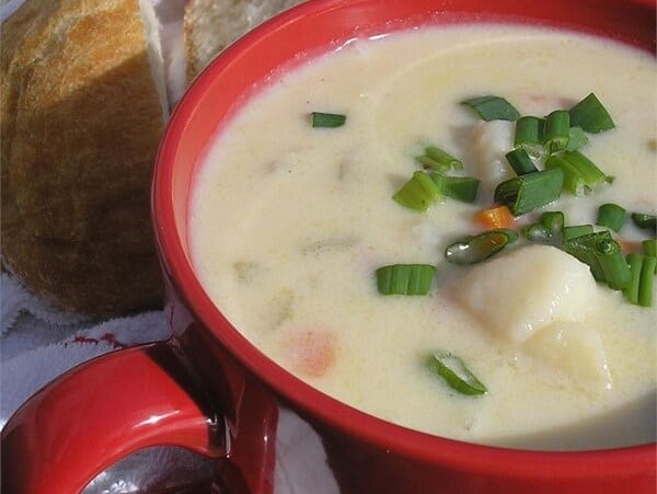 AllRecipes Ham and Potato Soup Made Lighter healthier Weight Watchers Friendly