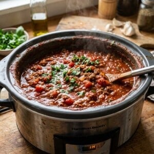 sausage meatsauce in slow cooker