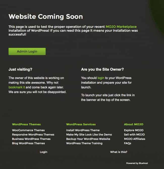 WordPress Coming Soon Page