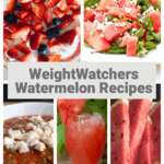 Watermelon food photos with Text Overlay: WeightWatchers Watermelon Recipes for Pinterest PIN