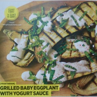 Weight Watchers Grilled Eggplant with Yogurt Sauce