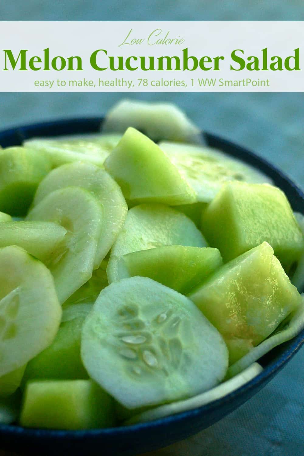 Simple Melon Cucumber Salad Recipe | Simple Nourished Living