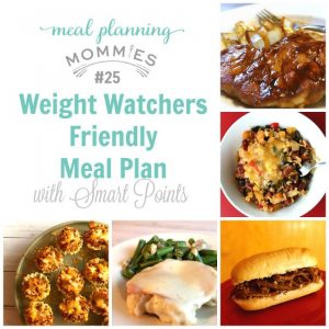 Meal Planning Mommies WW Frienly Meal Plan 25