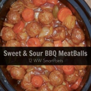 Easy Slow Cooker BBQ Meatballs 12 Weight Watchers SmartPoints