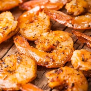 Southern BBQ Shrimp Close Up Above