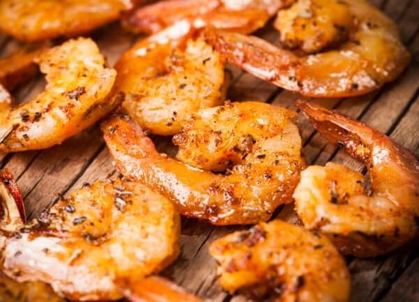Southern BBQ Shrimp Close Up Above