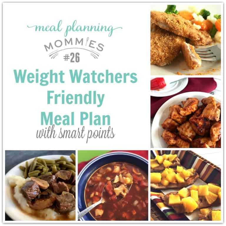 Meal Planning Mommies Weight Watchers Friendly Meal Plan 26