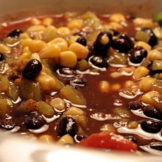 4 Ingredient Black Bean Corn Soup Weight Watchers friendly recipe