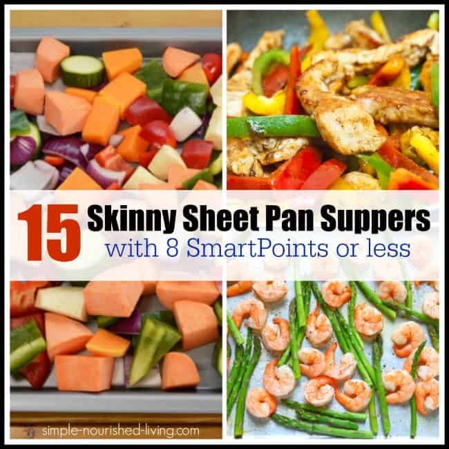 15 sheet pan suppers 8 weight watchers smart points or less