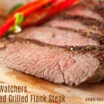 weight watchers marinated grilled flank steak onions