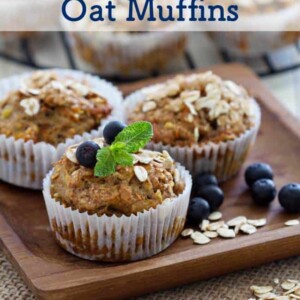 Healthy Blueberry Oat Muffins - 6 Weight Watchers SmartPoints