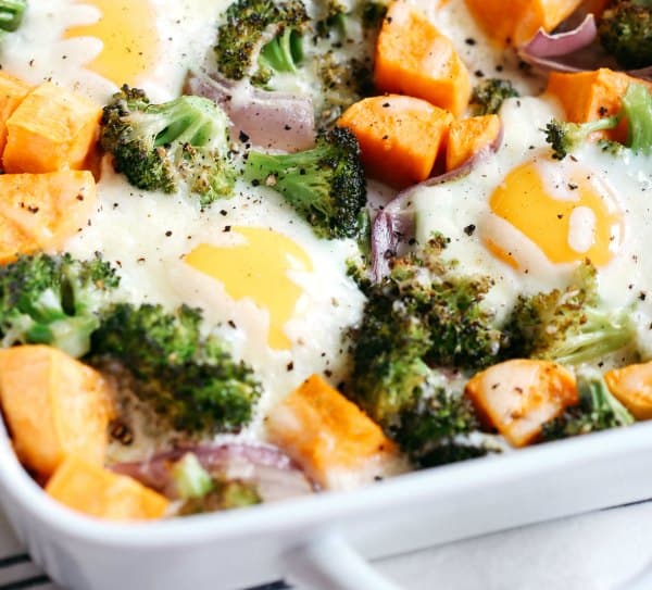 roasted veg and baked egg casserole eys smartpoints recipes