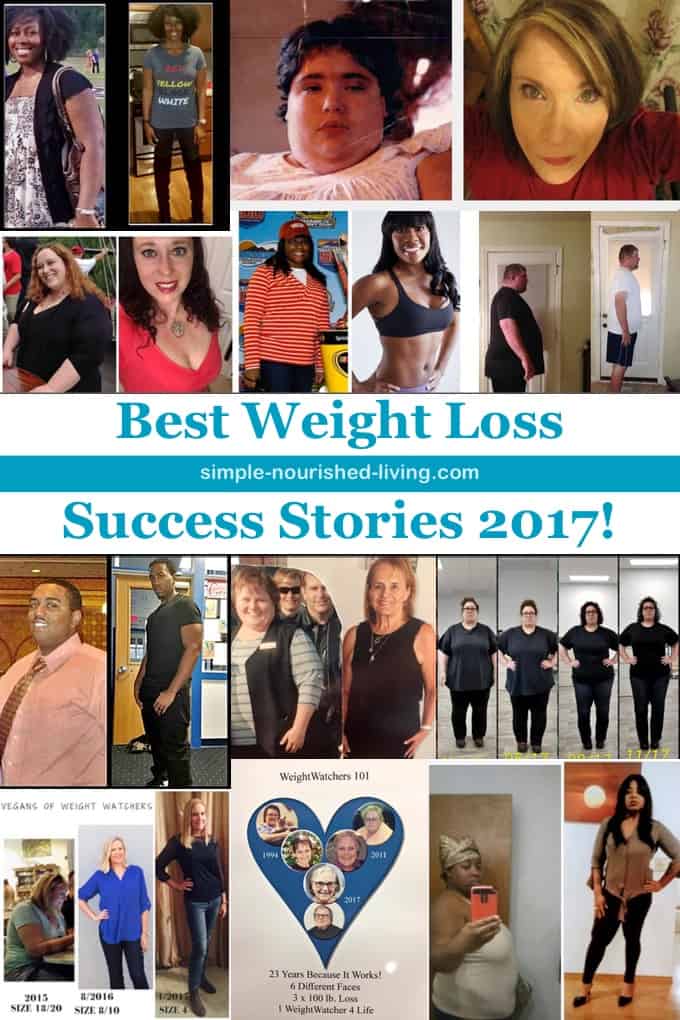 Best Weight Loss Success Stories of 2017 from Simple-Nourished-Living.com