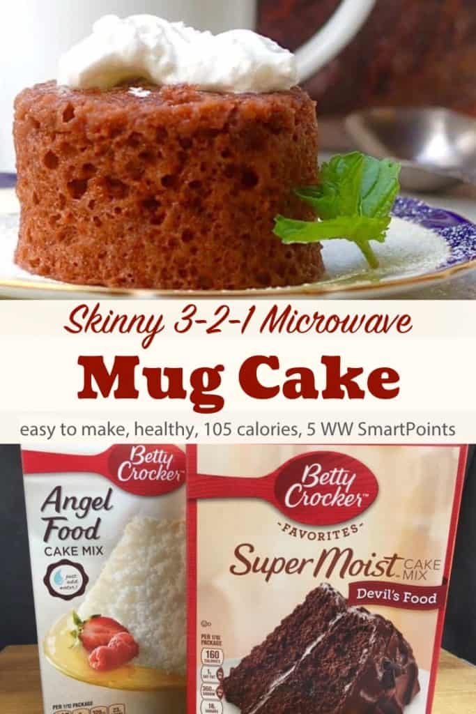 Low Calorie 2-Ingredient Microwave Mug Cake | Simple Nourished Living