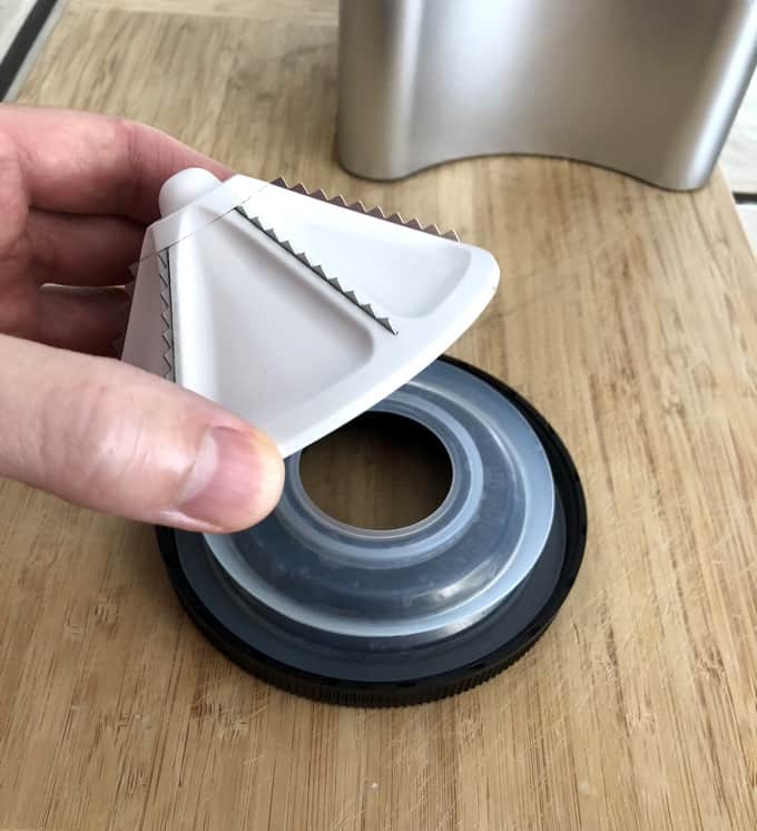 Carefully Remove Yonanas Blades from Cap