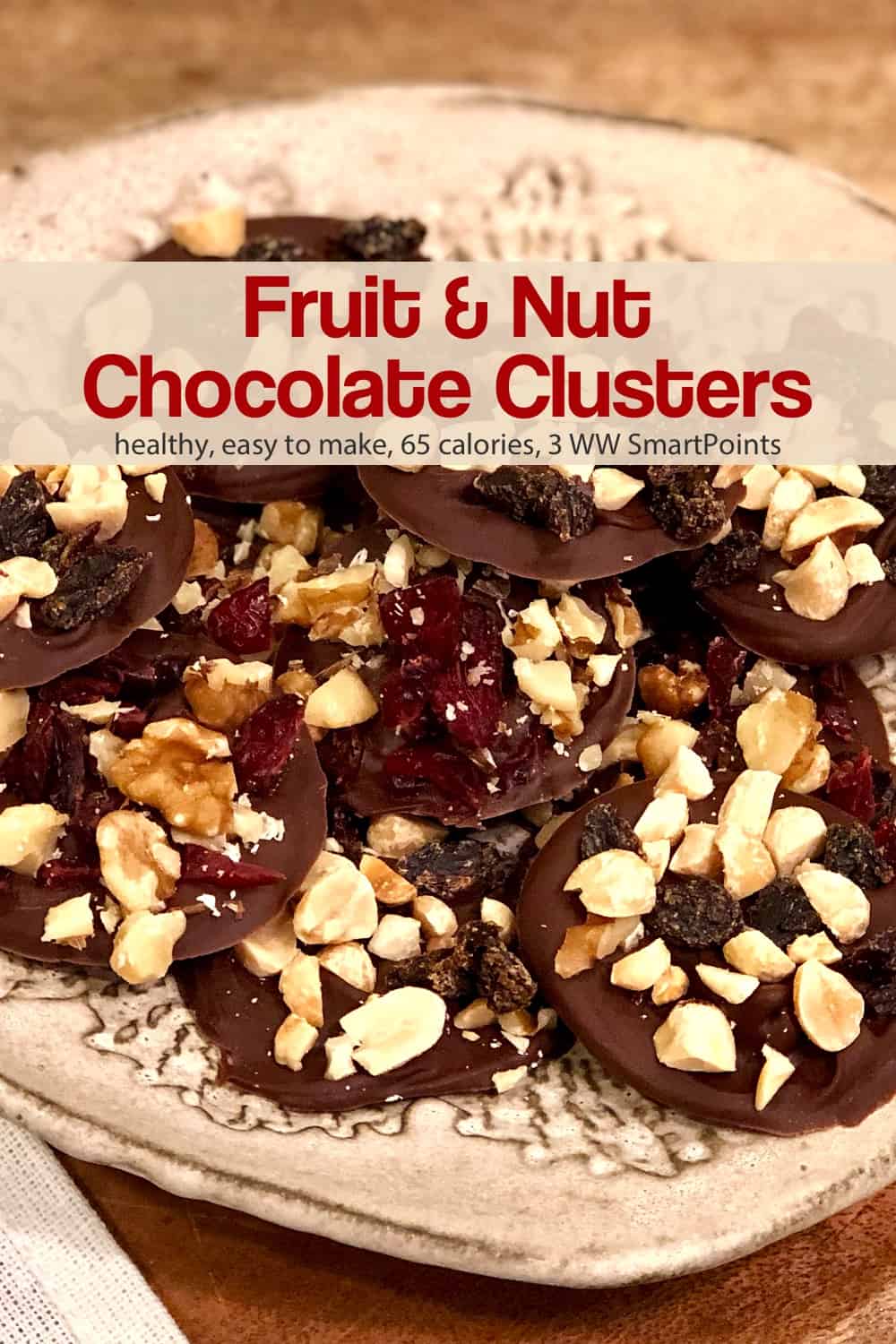 Low Sugar Fruit & Nut Chocolate Clusters • Simple Nourished Living